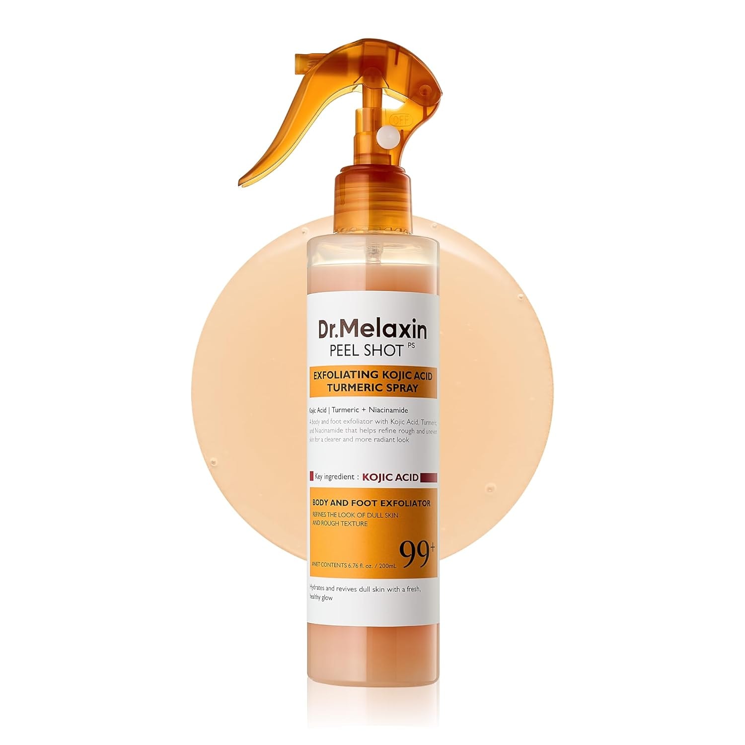 Dr.Melaxin Peel Shot Kojic Acid Turmeric Body Exfoliator