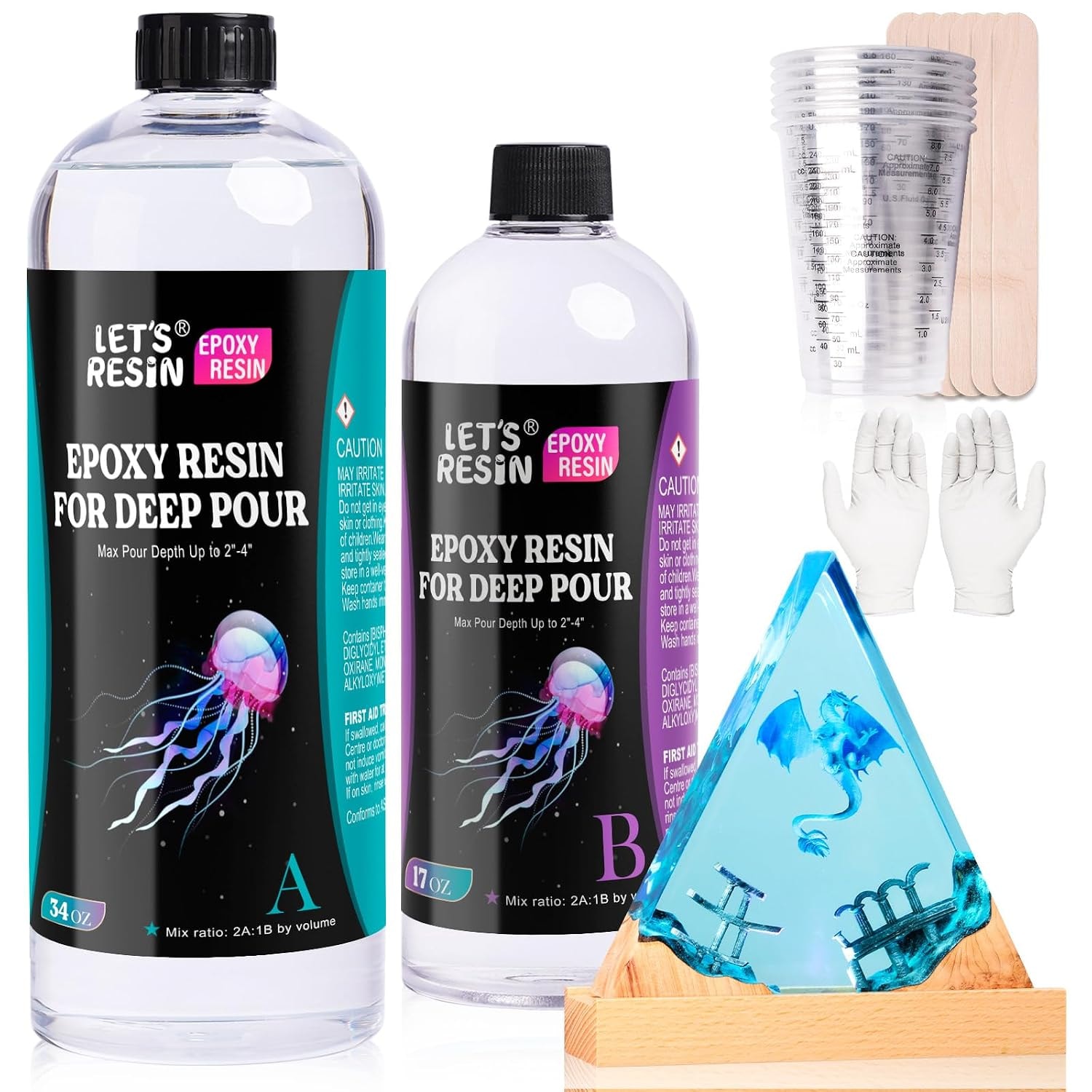 Let's Resin Deep Pour Epoxy Resin