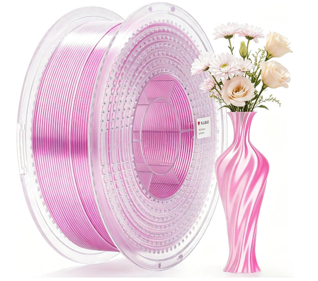 Rose White Silk PLA Filament
