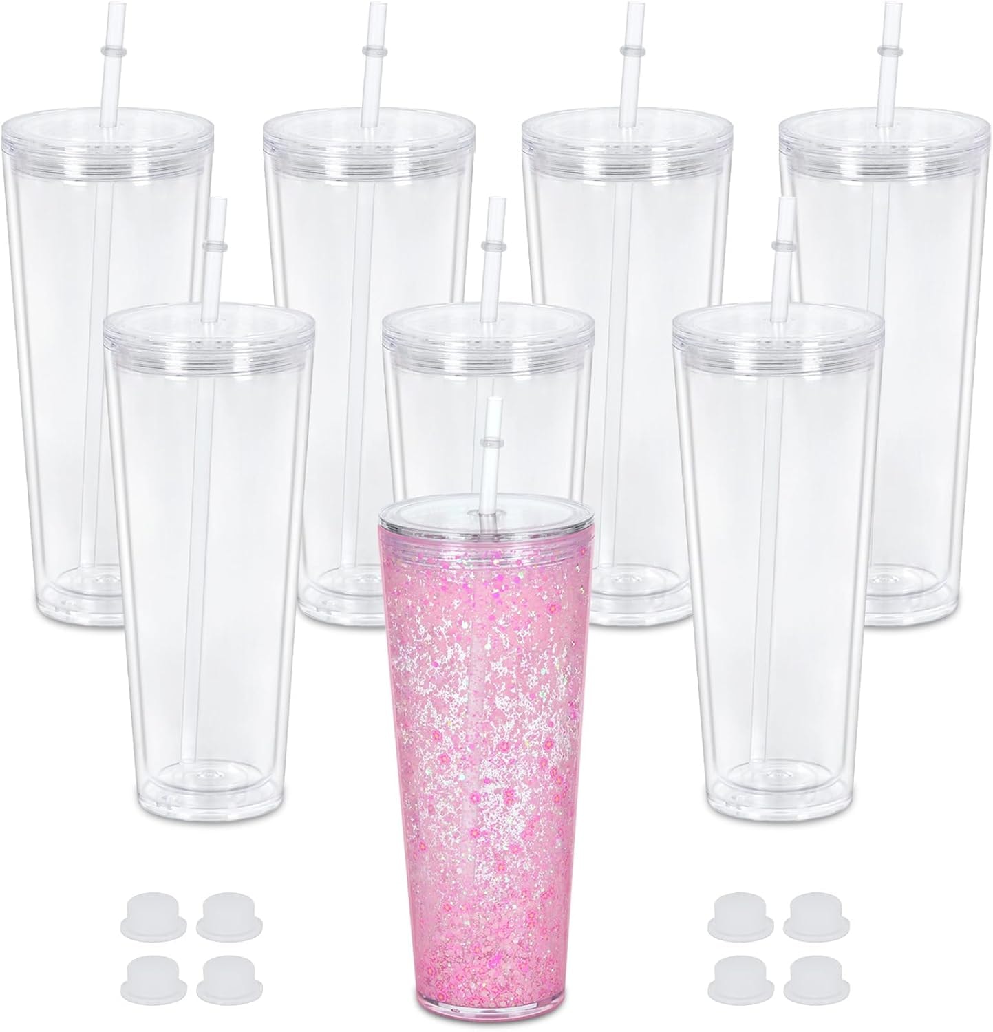 Acrylic Snowglobe Tumbler