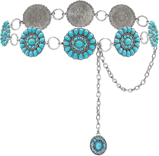 Turquoise Chain Belt